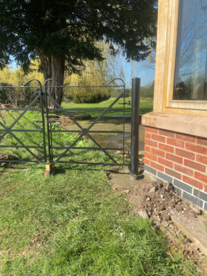 A unique hand-made metal gate (by Derbyshire Dales Engineering)