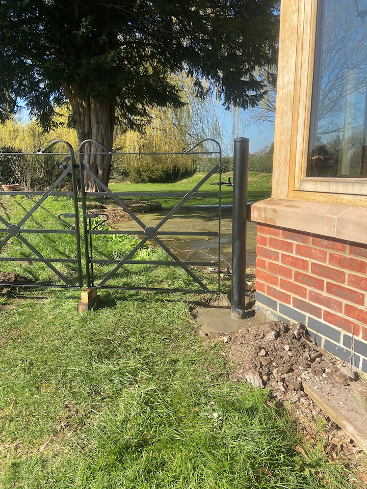 A unique hand-made metal gate (by Derbyshire Dales Engineering)